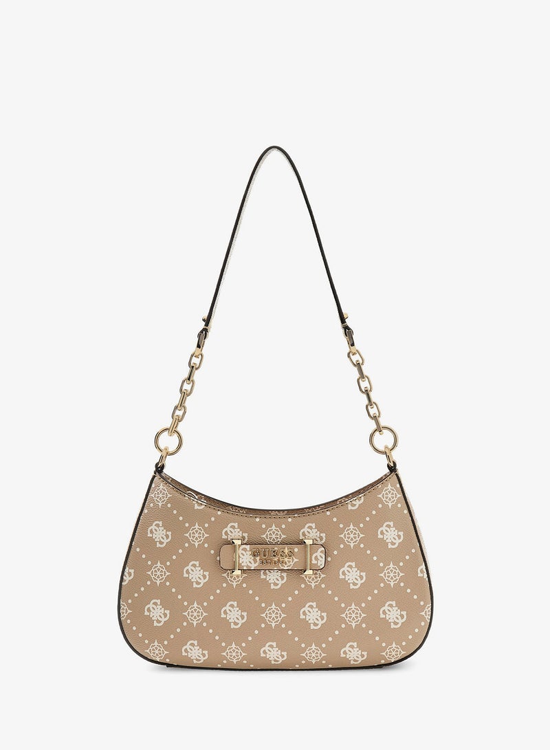 GUESS Carrie Logo Top Zip Shoulder Bag - Image 1